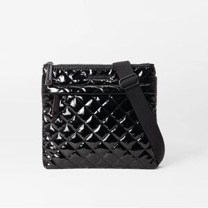 MZ Wallace Black Quilted Crossbody Bag